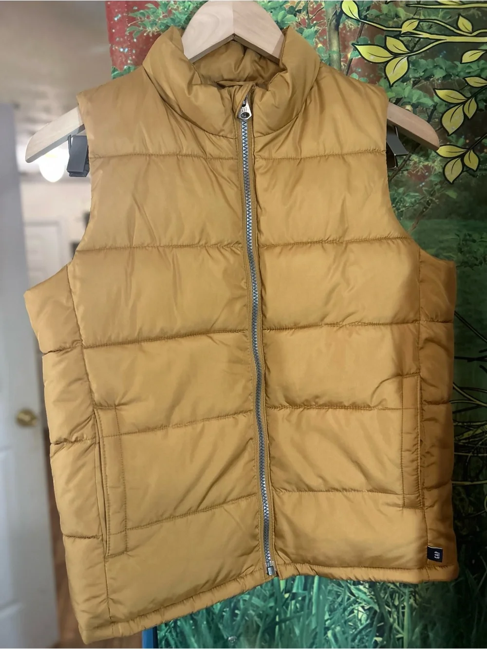 GAP(2)Big Kids Mustard Quilted Puffer Vest -Size:Size: L & XL